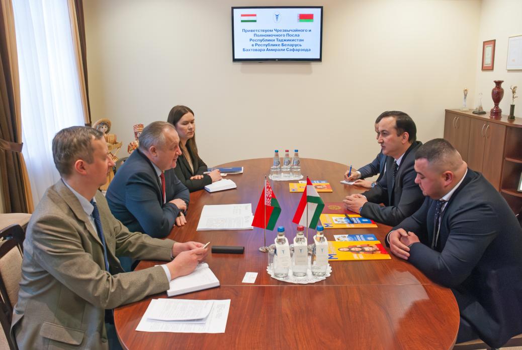 Chairman Mikhael Miatlikov meets with Ambassador Extraordinary and Plenipotentiary of Tajikistan Bakhtovar Safarzoda Chairman Mikhael Miatlikov meets with Ambassador Extraordinary and Plenipotentiary of Tajikistan Bakhtovar Safarzoda