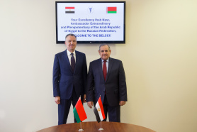 The BelCCI Chairman Vladimir Ulakhovich meets Ambassador Extraordinary and Plenipotentiary of Egypt Ihab Nasr