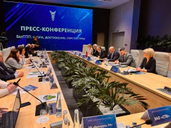 Прэс-канферэнцыя па выніках работы БелГПП адбылася ў Мінскім міжнародным выставачным цэнтры 