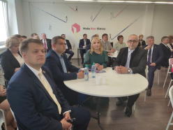 Сустрэча кіраўніцтва Віцебскага аддзялення БелГПП і Саюза "ГПП г.Электрасталь Маскоўскай вобласці"