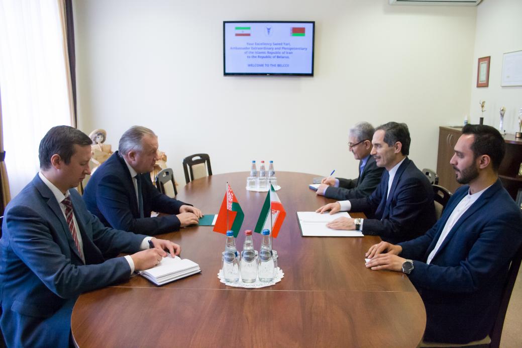 BelCCI Chairman Mikhael Miatlikov meets Ambassador Extraordinary and Plenipotentiary of Islamic Republic of Iran Saeed Yari BelCCI Chairman Mikhael Miatlikov meets Ambassador Extraordinary and Plenipotentiary of Islamic Republic of Iran Saeed Yari